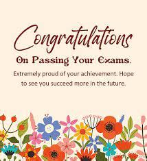 Congratulations on Passing Your Exam Wishes, Quotes and .